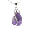 Natural Gemstone Waterdrop Chakra Charms Pendant