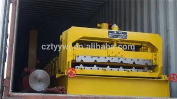 Galvanic machine prepainted roof wall tile forming