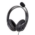 Headphone USB berkabel dengan Mikrofon untuk Pendidikan kantor