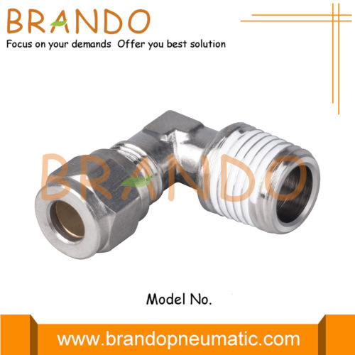 Male 90 Degree Elbow Pneumatic Compression Ferrule Fittings