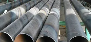 Spiral submerged arc welded steel pipe