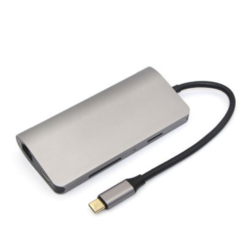 Station d'accueil multifonctionnelle USB-C 8 EN 1