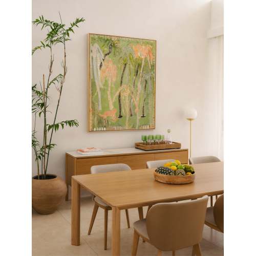 Wood Leg Dining Chair with Soft Padded Seat