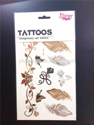 SUPER STYLE Skin Jewelry gold foil tattoo sticker