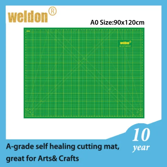 Self-healing properties 3mm thickness protects Vantage Green Cutting Mat