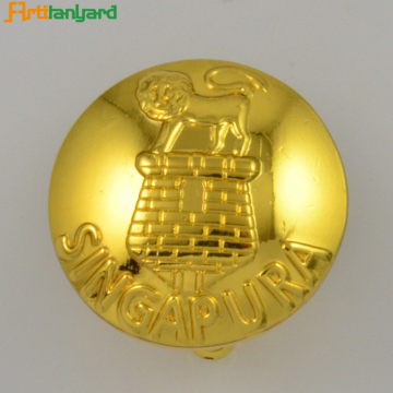 Custom Logo Cufflinks In Gold Color
