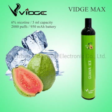 Vidge Max 2000puffs Disposable Electronic Cigarette Posh