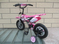 Niños Rosa motocicleta bicicleta bicicleta niños