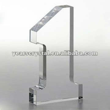 custom no.1 crystal trophy award