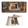 Outdoor Camping Family Tent Canvas Cotton Cabin Tent