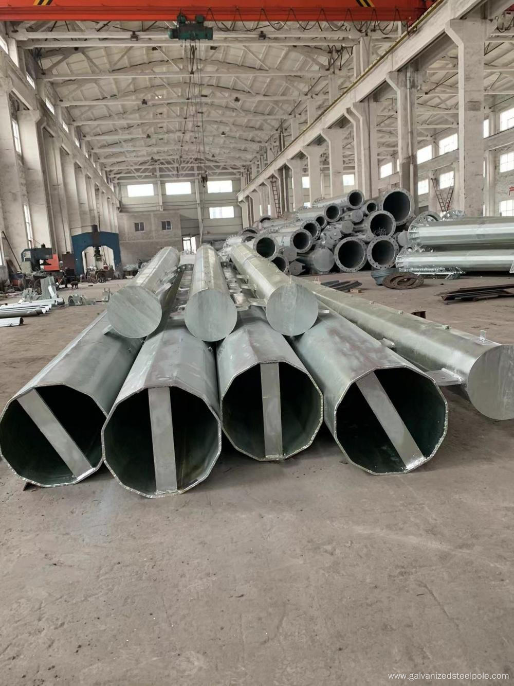 18.2M galvanized steel pole