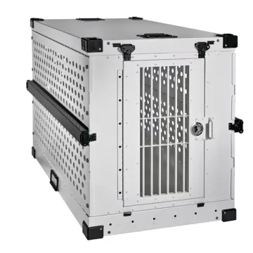 Folding Collapsible Metal Stationery Kennel Cage Dog Crate