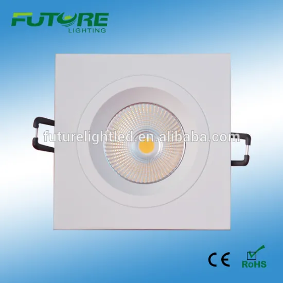 Aluminium dimmable cob led light with black heat sink
