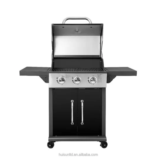 Professional Trolley Stainless Steel Outdoor Kitchen Cooking Gas Bbq Barbecue Grills