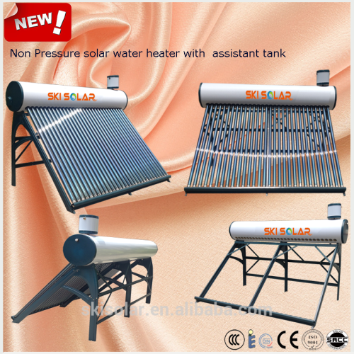Vacuum Tubes Solar Water Heater With Reflector, High Quality Vacuum