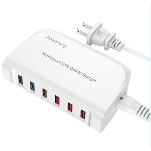 USB QC3.0 Multi-Ladestation 6 Ports