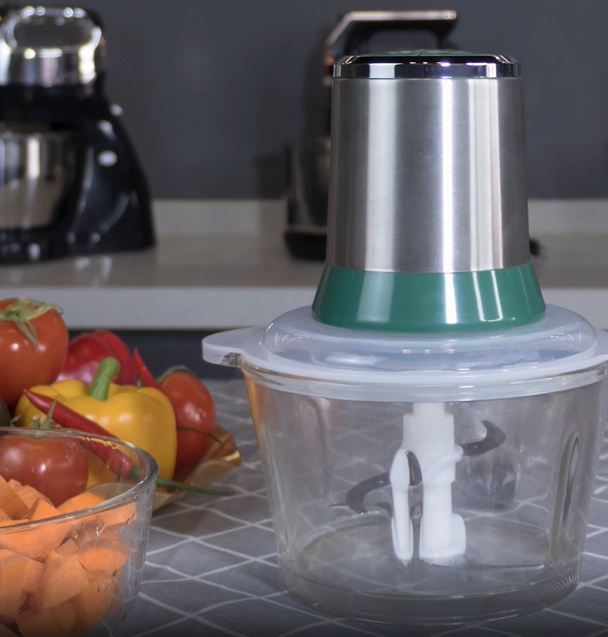 Transparent and visual electric meat grinder