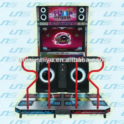 UNIS hot in amusement center double players sport arcade dancing machine