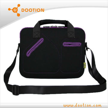 Fashion neoprene laptop bag with shoulder straps