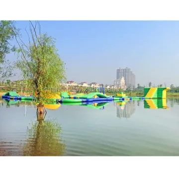 Inflatable Water Park: Floating Play Equipment for Adults and Children