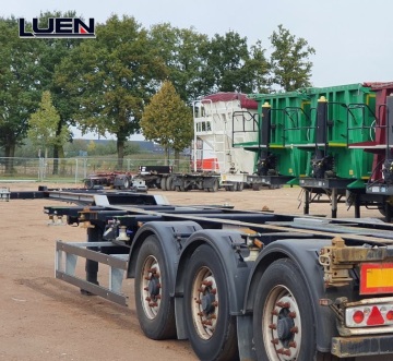 Used Lowboy Container Semi Trailer Truck - LUEN 20FT 40FT 50ton for Sale