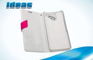 Pink Anti scratch Huawei Ascend D2 Leather Case Wallet with