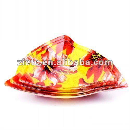high quality turkish glass plates for promotion