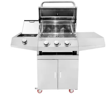 Easy-to-assemble outdoor gas grill