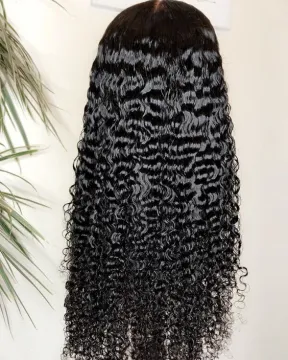 Cuticle Aligned Virgin Human Brazilian Hair Wig,Wholesale Cheap For Black Women 40 Inch Curly Deep Wave Full Lace Human Hair Wig