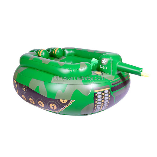 New design Inflatable tank swim pool float boat