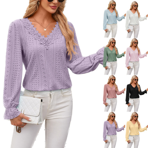 Casual long Sleeves blouse high quality t shirts