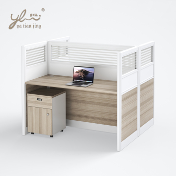 Solid Wood Computer Desk with Shelf for Office Workstation