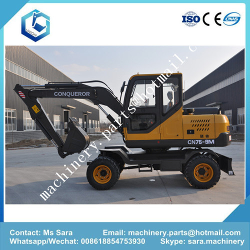 7 Tons 8Tons 9Tons Mini Wheel Excavator