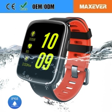 1.54" Touch Screen Sport Fitness Swimming IP68 Waterproof Smartwatch GV68