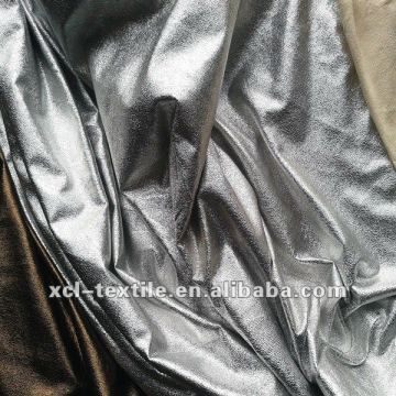 xcl 2015 beautiful sliver and golden bronzing fake suede fabric home textile