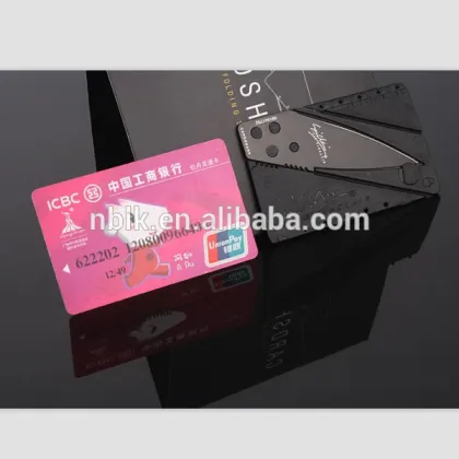 Folding Knife &Credit Card Knife Wallet Camping Outdoor Pocket Tools