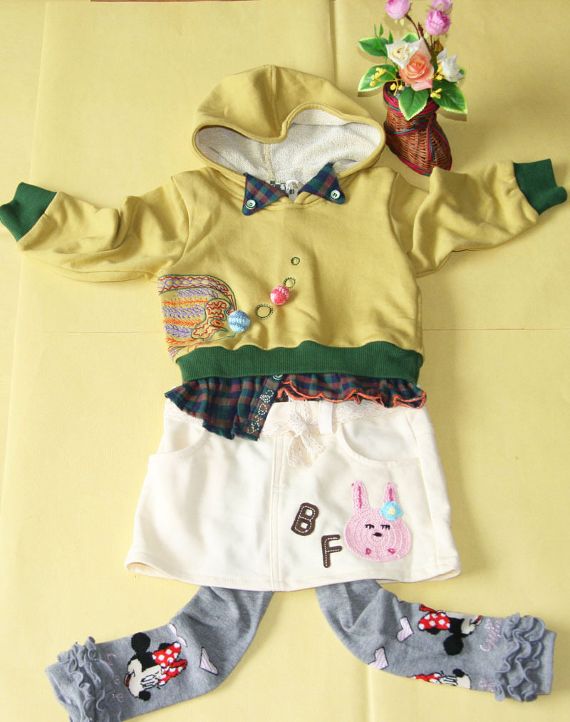 Cute Baby Sweater With Hood For Girls