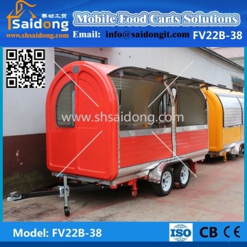 Commercial practical mobile food van/coffee vending truck for hot sale