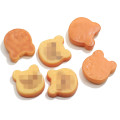 Kawaii Resina Cute Bear Cookies Mini Play Food Flatback Cabochon Scrapbooking per Phone Deco Abbellimenti fai da te Accessori