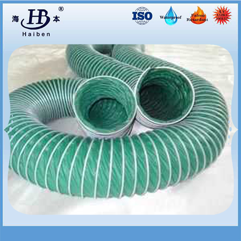 Flame retardant PVC tarpaulin air conducting duct