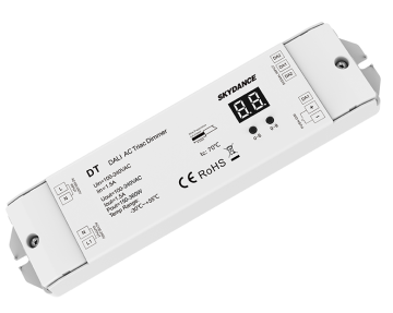 DALI Dimmer AC Triac Skydance DT 1 Channel LED Controller with Numeric Display
