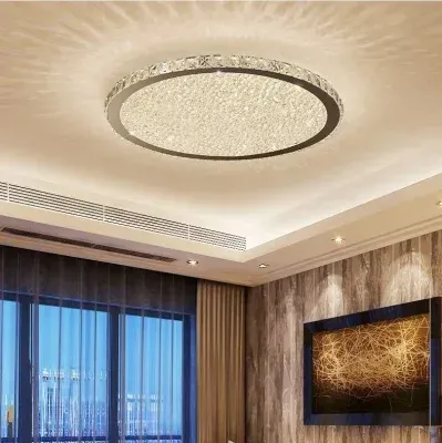 LED Round Crystal Style Ultra-Thin Ceiling Light