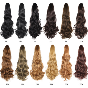 22inch 150g 26 Colors Synthetic Clip Claw Hair Ponytail Extension Thick Wig Drawstring