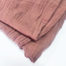 Muslin cotton woven seersucker fabric for baby
