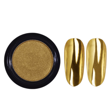 Mirror Chrome Top and Base Coat Holographic Nail Powder