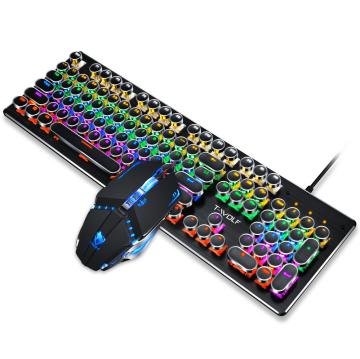 RGB Backlight USB Wired Keyboard and Mouse Combo - Factory Price for Gamers