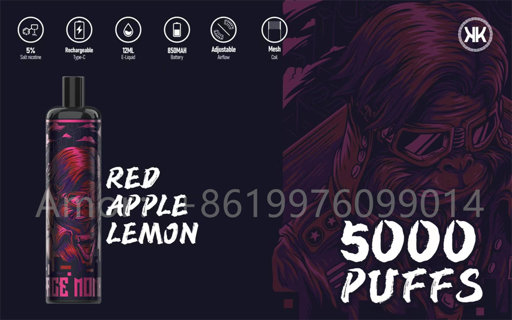 Năng lượng 5000 Puff Vape Vape 5% 12 Hương vị