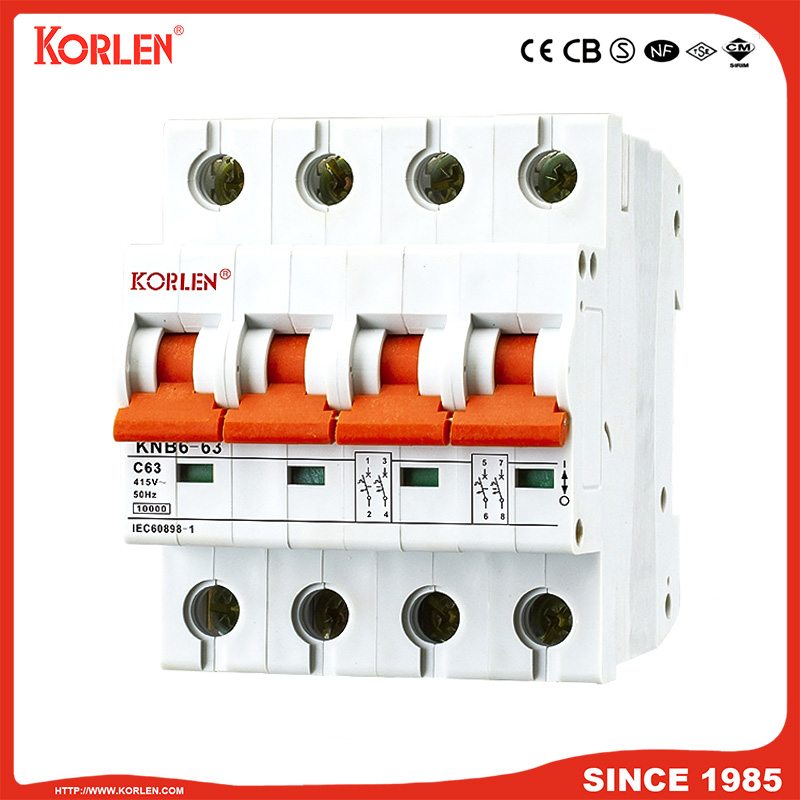 Miniature Circuit Breaker 10KA 40A CE KNB6-63 2P