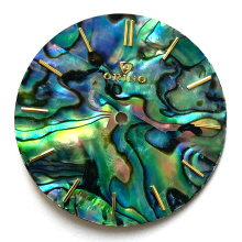 Partes de reloj de marcado de shell de abalone natural