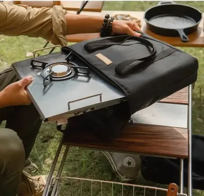 Outdoor Household Portable Desktop Stove 304 Stainless Steel Folding Desktop Gas Stove Camping Stove